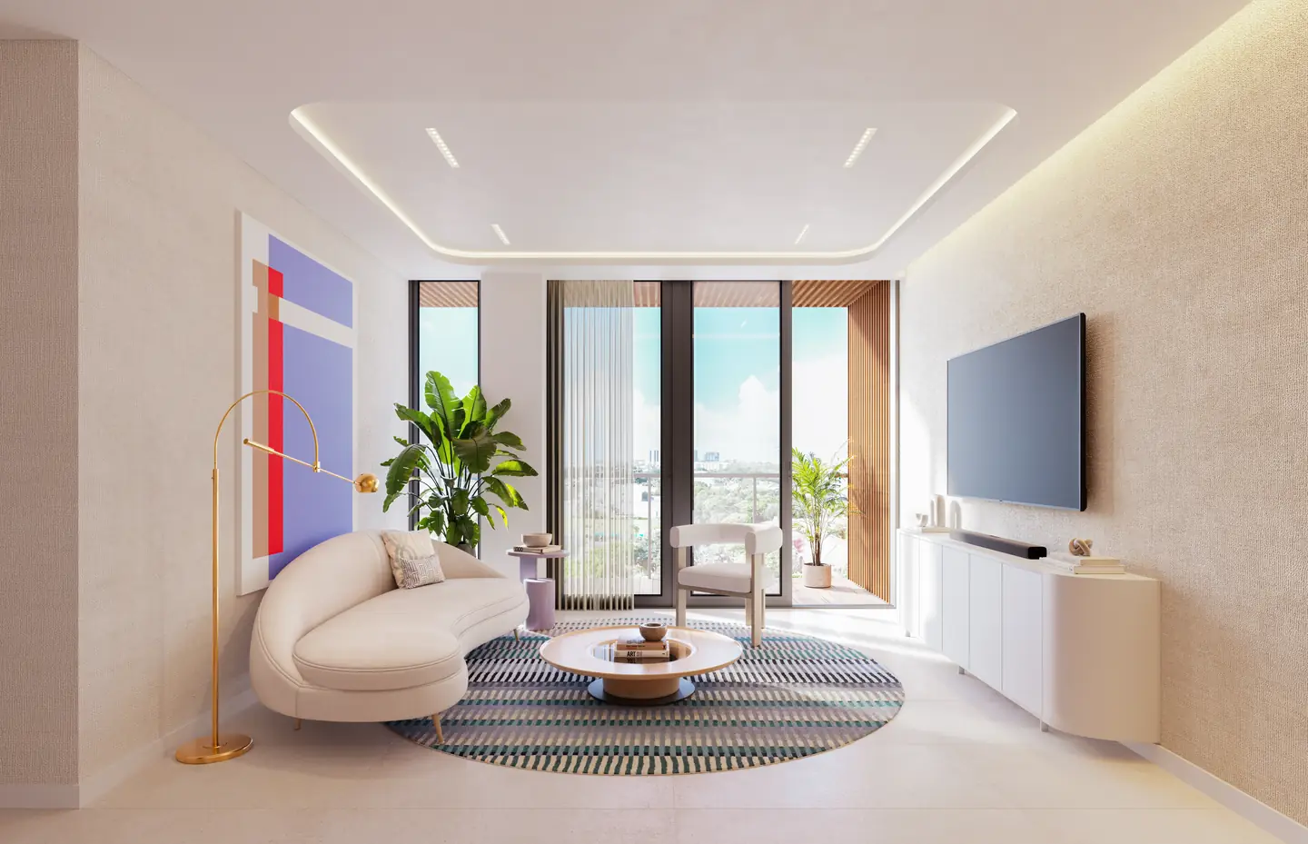 Eden Residences living room interior