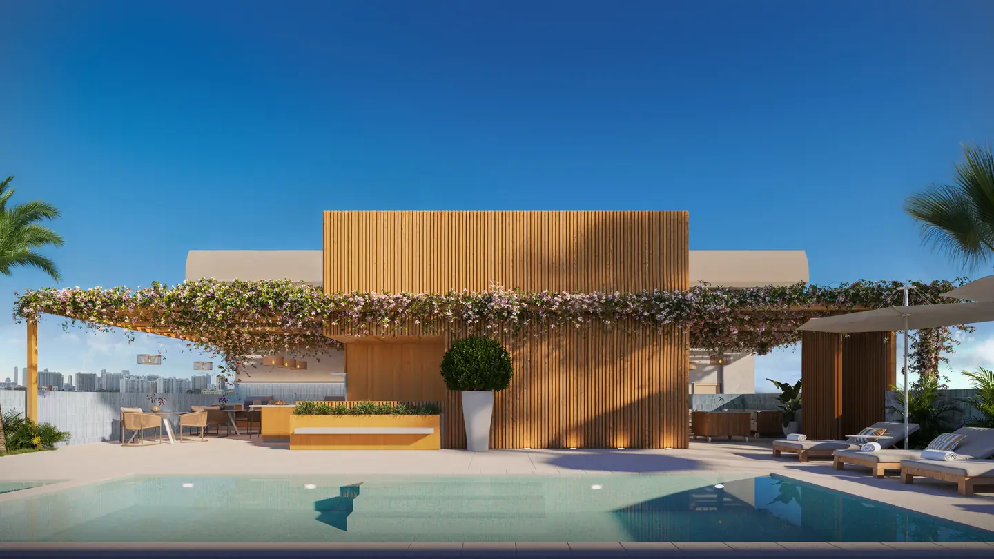 Eden Residences rooftop lounge